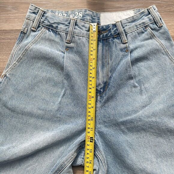 Kennedy Denim Co. Wide Tapered Leg Jean Misfit NH-070387P Light Wash Sz 28 - Picture 9 of 10